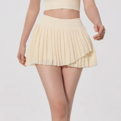 35 Pcs Solid Color Double Layer Tennis Mini Skirt