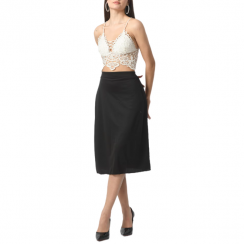 3 Pcs Mid Length A Line Midi Knee Length High Waist Formal Skirts