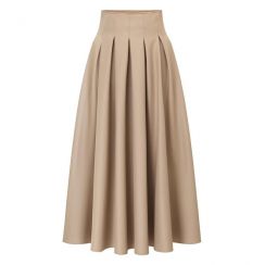 2 Pcs Vintage A Line Midi Skirt Pleated Skirt 